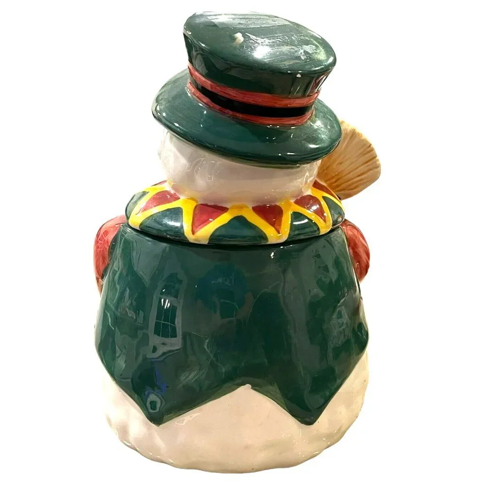 VTG World‎ Bazaars Inc 11.5in Ceramic Santa Snowman Clown Christmas Cookie Jar